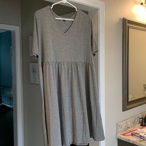 FINAL PRICE DROP Solid grey shein casual dress size 0XL